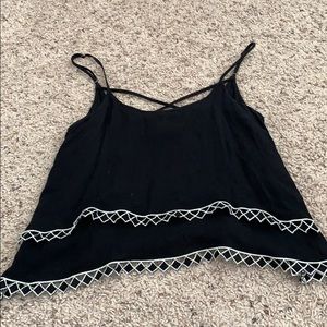 Aeropostale Blank Crop Tank Top S